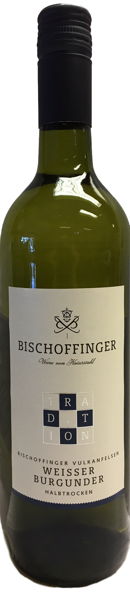 Bischoffinger Weißer Burgunder Tradition QbA halbtrocken, 0,75 l